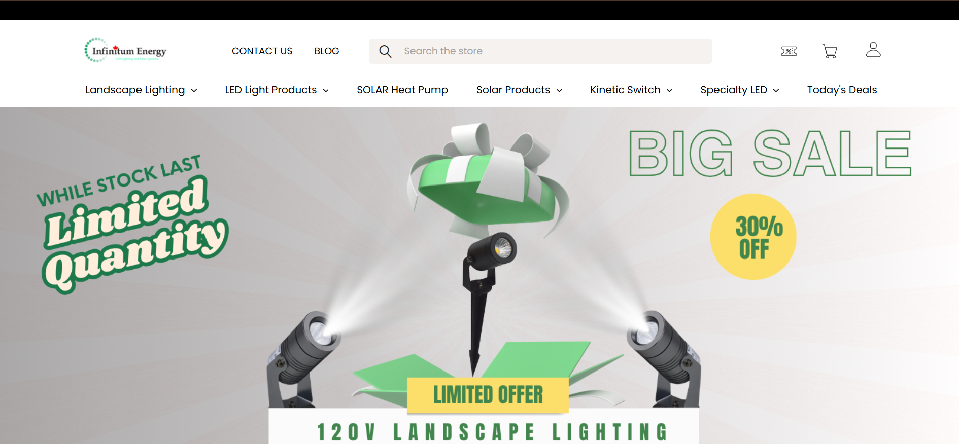 Infinitum Energy website screenshot